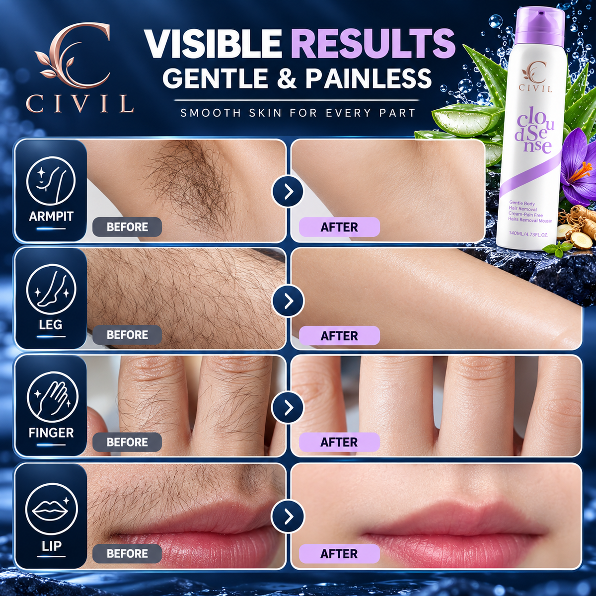 Hair Removal Spray